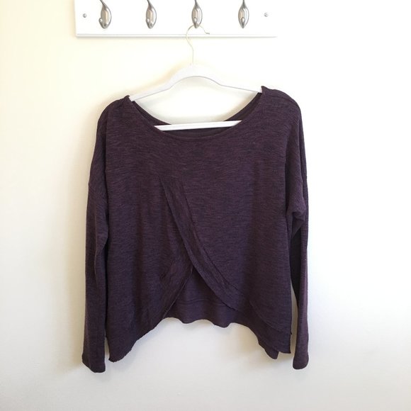 purple open back sweater - Picture 4 of 4